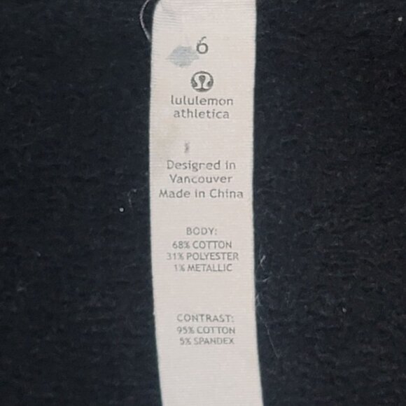 Lululemon Special Edition Campus Wear Heathered Scuba Hood Sparkle Jacket. Sz 6 - Picture 5 of 6